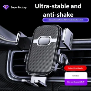 Car phone holder 2025 new car air outlet spiral inverted hook multifunctional navigation phone holder