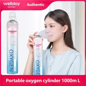 Weide Medical Oxygen Bottle Portable 1000ML Pregnant and Elderly Home High Altitude Hypoxia Emergency Small Oxygen Absorber