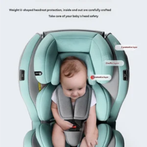 Child safety seat for car use, baby 0-12 years old, in car 360 degree rotating simple seat, universal for infants