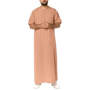 Muslim Middle East Arab Dubai Malaysia men's shirt zipper Muslim robe
