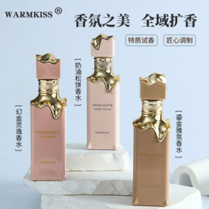 WARMKISS new product, Arabian Gold perfume from Dubai, Middle East, with long-lasting fragrance, fresh floral and fruity scent, wholesale available
