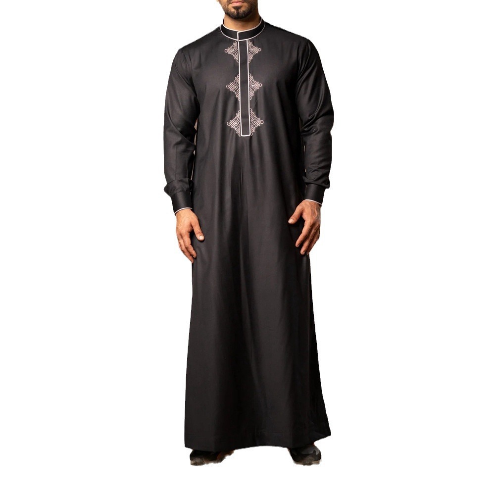 New Muslim long-sleeved embroidered ethnic Arabian robe