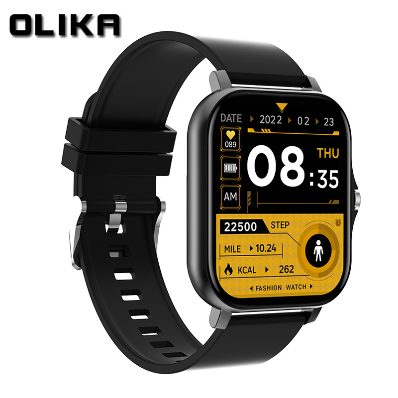 Touch screen smart watch, sports waterproof multifunctional heart rate detection, dynamic Bluetooth call watch