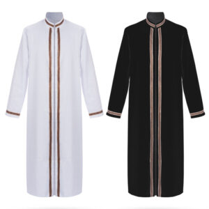 Halloween costume for a medieval Muslim Middle Eastern character, featuring a cloak and an Arab-style long robe, perfect for stage play