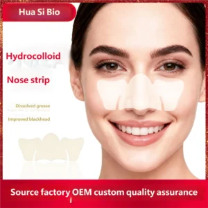 Hydrocolloid nose patch, invisible, breathable, blackhead adsorbing, oil absorbing, acne removing patch, hydrocolloid acne patch, butterfly-shaped nose patch