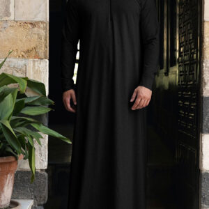 2025 new style Muslim men's loose, comfortable, casual zipper Arabic long robe