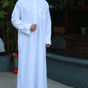 Men's Middle Eastern round high-neck Arab ethnic clothing Muslim long robe, hot sale, in stock