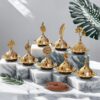 Cone incense burner, Arabian portable metal alloy sandalwood tower incense burner, Dubai Middle East style hollowed-out aroma burner, cross-border