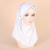 Popular Muslim pullover hat handmade chain terms jewelry headscarf hat women's elastic headscarf
