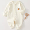 Baby jumpsuit, newborn baby clothes, pure cotton long sleeved pajamas, spring and autumn styles, newborn baby autumn clothes, crawling clothes